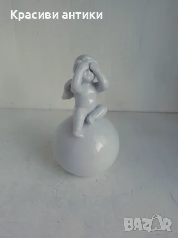 Порцелан фигура, сладко ангелче, снимка 6 - Антикварни и старинни предмети - 49002801