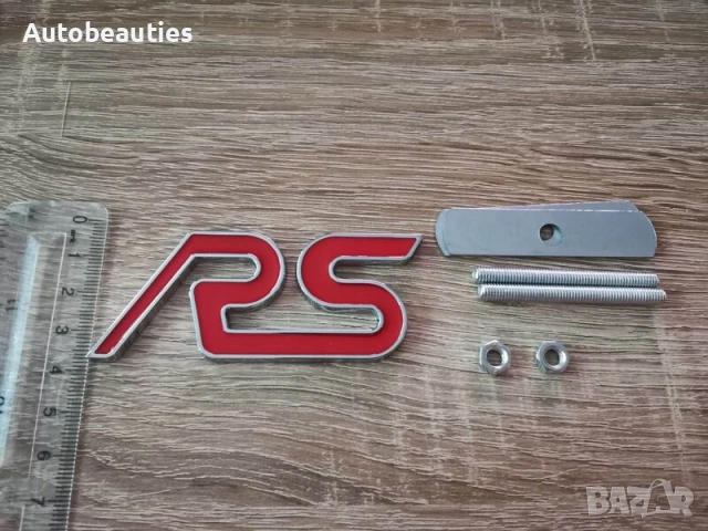 червена емблема за решетка Ford RS, снимка 3 - Аксесоари и консумативи - 51676466