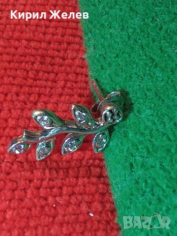 СКЪПОЦЕННА ФЛОРАЛНА СРЕБЪРНА АРТ ОБЕЦА СРЕБРО 925 с БЯЛА ПОЗЛАТА и ЦИРКОНИ 41227