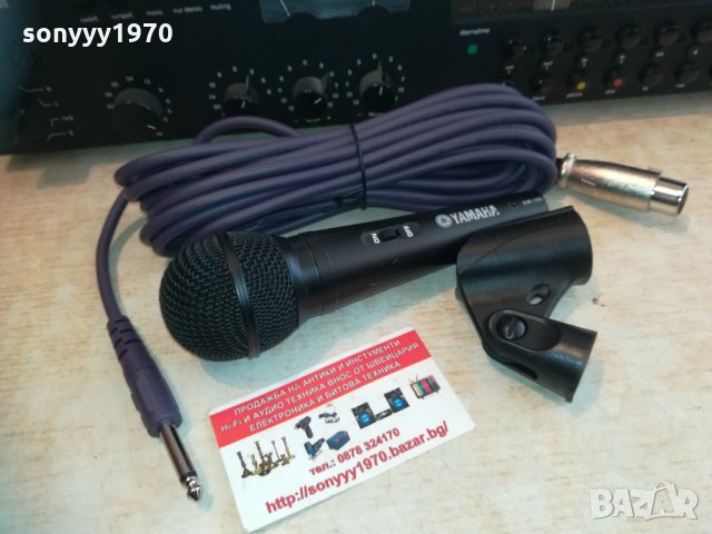 yamaha profi mic с кабел и държач 2303211709, снимка 1 - Микрофони - 32275625
