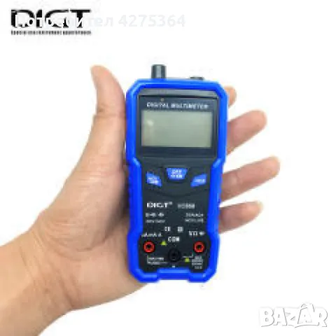 Автоматичен джобен цифров мултицет – Компактен и мощен инструмент за прецизни измервания "Без настро, снимка 3 - Други инструменти - 48868270