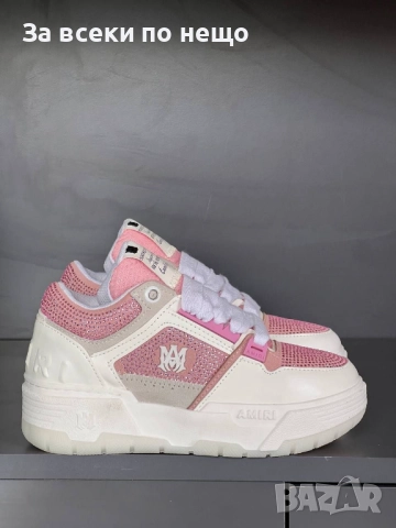 Amiri Дамски Маратонки👟Дамски Спортни Обувки Амири Цвят Бяло-Черно Код E1092, снимка 4 - Маратонки - 52487379