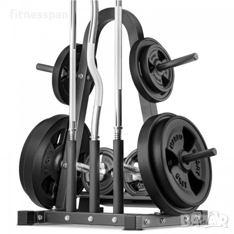 Стойка за лостове, дискове и дъмбели, снимка 3 - Фитнес уреди - 37560779