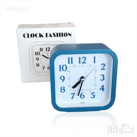 4370 Цветен будилник настолен часовник с големи цифри