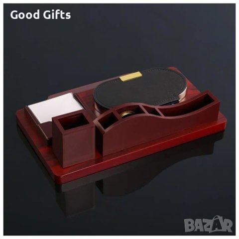 Луксозен органайзер за бюро с часовник, снимка 8 - Други стоки за дома - 43090795