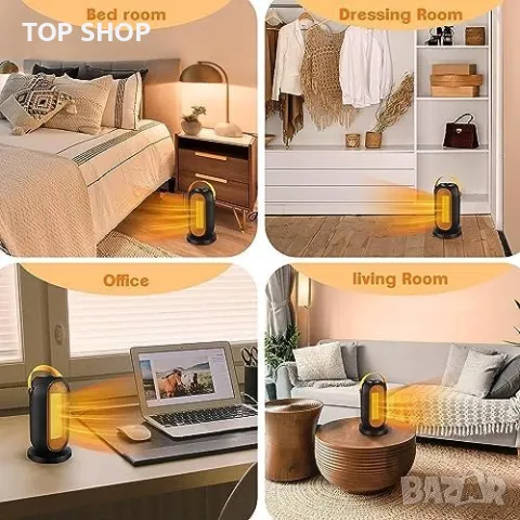 Нов Енергоспестяващ Портативен Нагревател 600/1200W - Топлина и Комфорт, снимка 7 - Друга електроника - 49239162