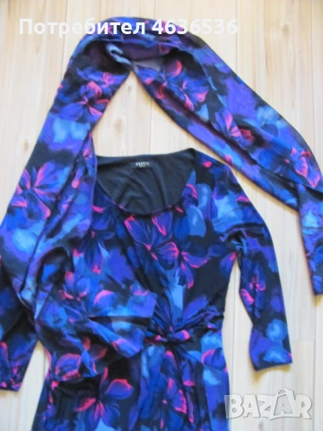 Дамска рокля с шал PRECIS , No40, снимка 6 - Рокли - 53438344