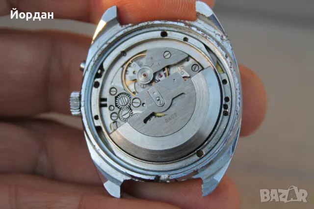 СССР часовник ''Слава'' автоматик  /27 камъка/, снимка 11 - Мъжки - 48942632