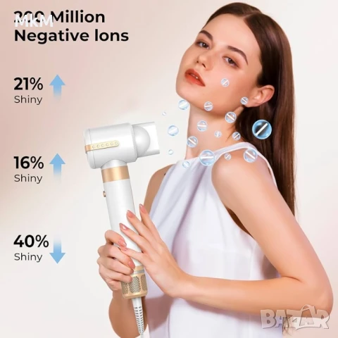 Сешоар Ukliss Airstyler , комплект Styler 7-в-1, високоскоростен безчетков мотор, снимка 3 - Сешоари - 50823640