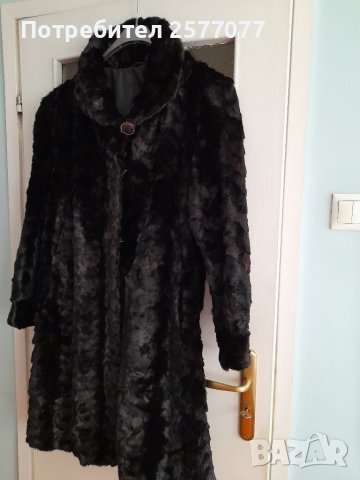 Кожено палто от нутрия, 48, снимка 4 - Палта, манта - 38022933