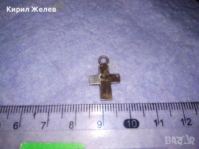 СТАРО КЛАСИЧЕСКИ ГОТИК СТИЛ СРЕБЪРНО КРЪСТЧЕ РЪЧНА ИЗРАБОТКА 33151, снимка 5 - Антикварни и старинни предмети - 39378804