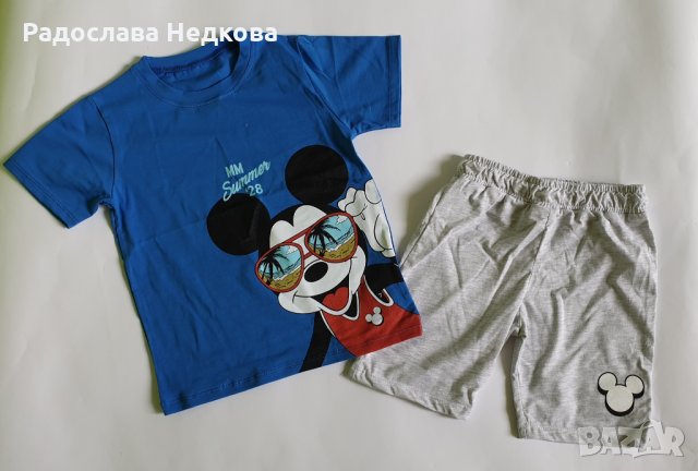 Летен комплект Мики Маус - 98 см