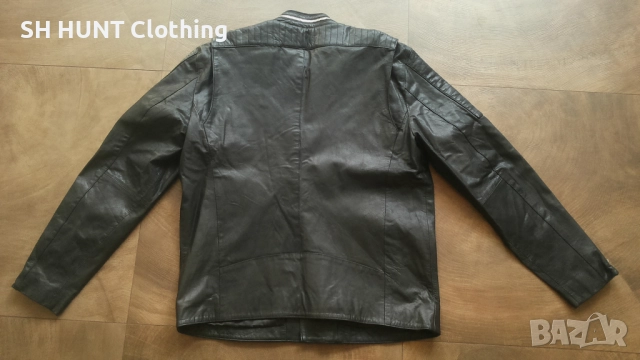 JACK & JONES Real Leather Jacket Размер XL мъжко яке естествена кожа 36-67, снимка 2 - Якета - 52158860