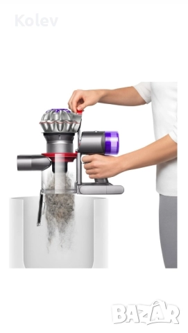 Нова! Dyson V8 Advanced, 130AW, 425W 21.6 V, 0.54 l, 40 минути, снимка 4 - Прахосмукачки - 52428518
