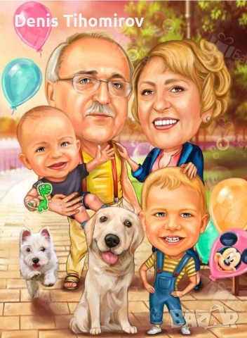 Карикатура подарък за всички поводи , снимка 7 - Картини - 53415529