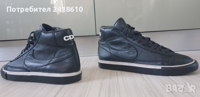 Nike x Comme Des Carcons Leather Sneakers Mens Size 42/26.5 UK 7.5 US 8.5 ОРИГИНАЛ! Мъжки Кецове Ест, снимка 6 - Кецове - 43989124