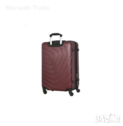 Комплект Mercado Trade, 4бр. луксозни куфари, 2052-4, ABS, Вишна, снимка 4 - Куфари - 40477600