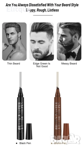 Писалка с водоустойчива боя за брада Guanjing , снимка 17 - Други - 52795370