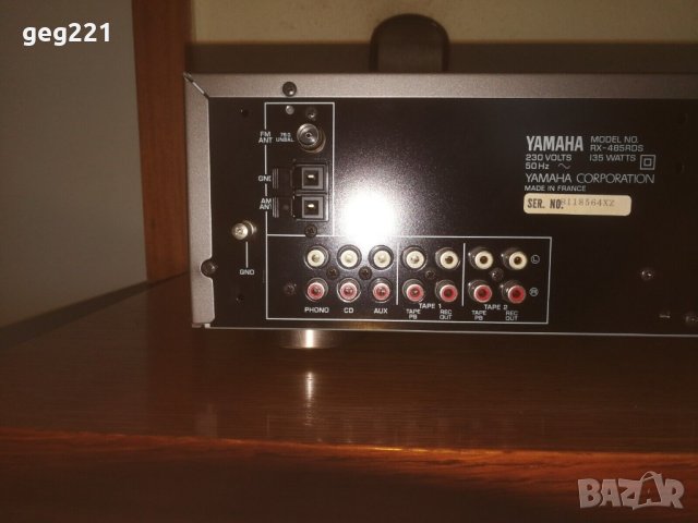 Ресийвър Yamaha RX 485 RDS Nature Sound, снимка 6 - Ресийвъри, усилватели, смесителни пултове - 43526678