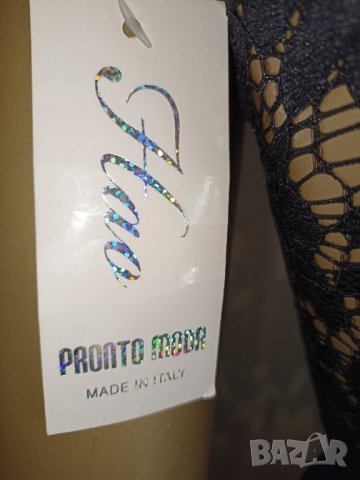 Нова италианска рокля в черно и червено, тюл и дантела М, снимка 17 - Рокли - 43601366