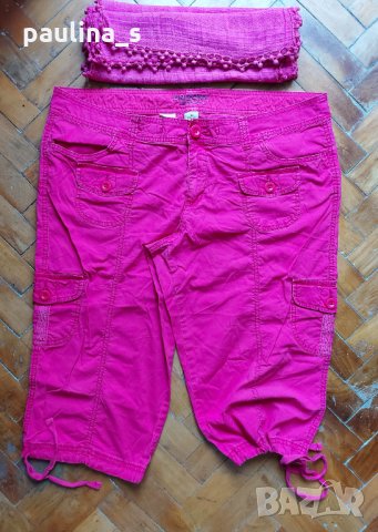 Еластични розови дънкови бермуди "Arizona" jean&Сo. / голям размер, снимка 5 - Къси панталони и бермуди - 14361266