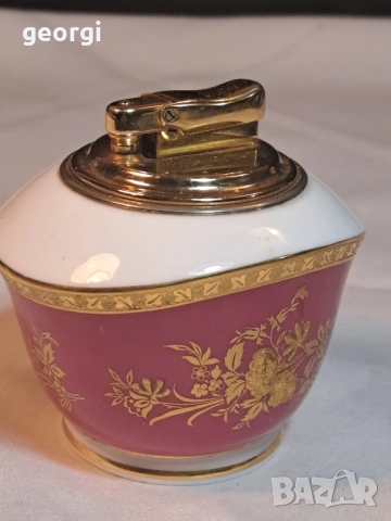 английска настолна порцеланова запалка Minton Colibri, снимка 5 - Запалки - 52437561
