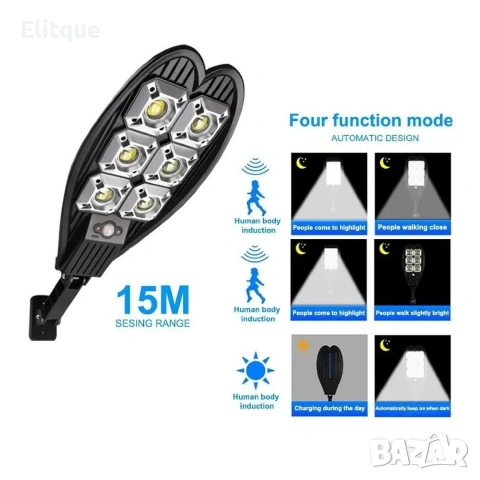 5бр. Двойна соларна лампа 1800W, снимка 3 - Соларни лампи - 53102944