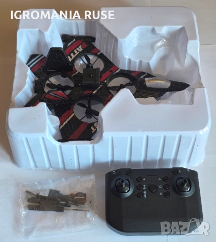 AIRPLANE AIRCRAFT DRONE ДРОН САМОЛЕТ ДИСТАНЦИОННО Remote Control RC 2.4G With Light, снимка 11 - Дронове и аксесоари - 52674872