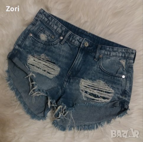 СТРАХОТНИ накъсани къси дънки, снимка 1