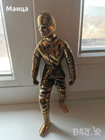 Бронзова фигура на учител по бойни изкуства, снимка 4 - Антикварни и старинни предмети - 33546210