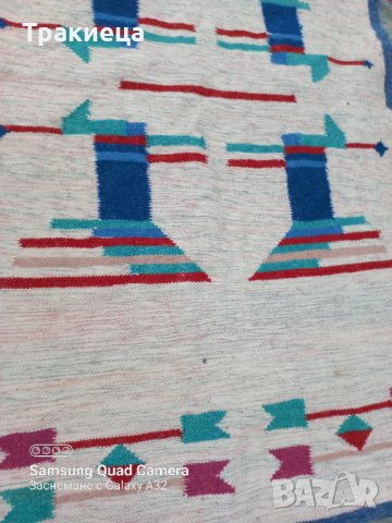 Стар ръчно тъкан вълнен килим Котленски , снимка 6 - Антикварни и старинни предмети - 38986458