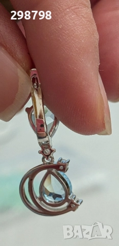 Сребърен комплект с Естествен Топаз, снимка 6 - Бижутерийни комплекти - 51945495