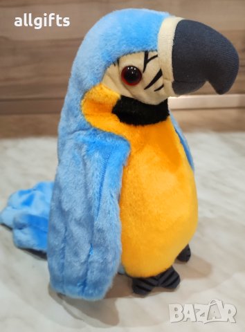 Плюшен говорещ папагал Арчи