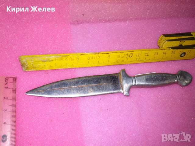 СТАРИННА КРАСИВА ЗДРАВА МАЛКА ЕРГЕНСКА КАМА МАЙСТОРСКА РЪЧНА ИЗРАБОТКА За КОЛЕКЦИЯ НОЖ НОЖЧЕ 38424