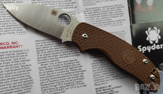 Сгъваем нож Spyderco C123 Sage 5, снимка 14 - Ножове - 39965584