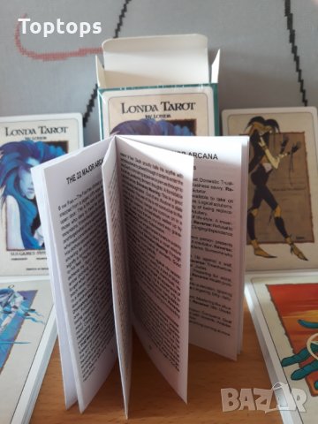 Londa Tarot - феноменална таро колода с 79 карти и хартиена книжка, 12см х 7см, снимка 7 - Други игри - 32863535