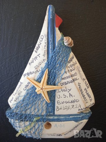 Корабче / Платноходка - изработка от дърво, снимка 3 - Декорация за дома - 43946564