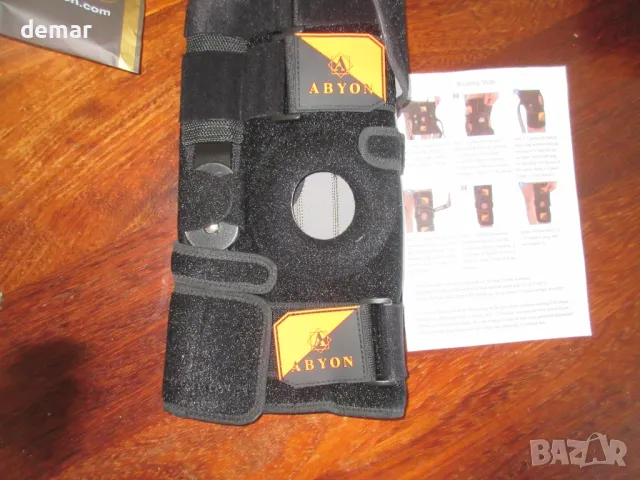 ABYON шарнирна наколенка, регулируема опора за коляното за мъже и жени M и XL, снимка 8 - Наколенки - 50273588