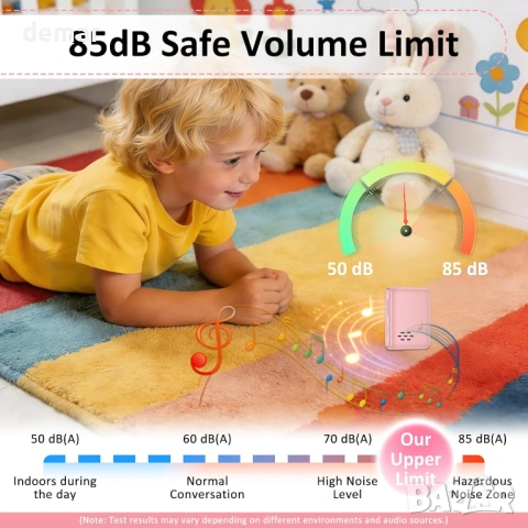 MP3 плейър с Bluetooth, 1.8" музикален плейър с тъчскрийн, 32GB карта, слушалки, розов, снимка 5 - MP3 и MP4 плеъри - 53606192