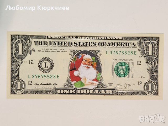 1 долар Санта Клаус