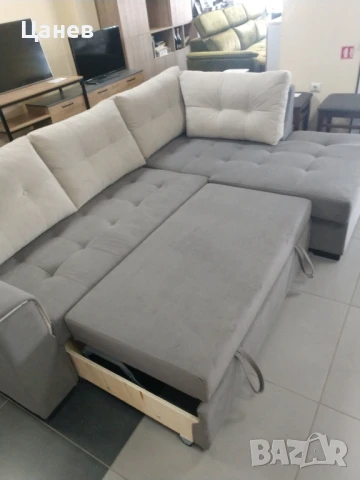 Ъглов диван, снимка 2 - Дивани и мека мебел - 51054630