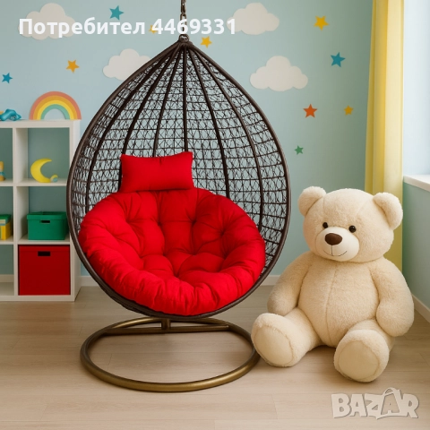 Градинска висяща люлка тип гнездо,яйце–Промоция!