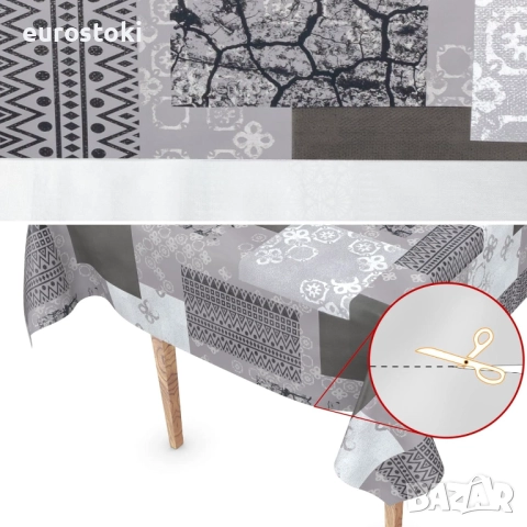Покривка за маса от мушама, която може да се пере, 100 х 140см, правоъгълна, първокласен текстилен , снимка 6 - Покривки за маси - 52587663