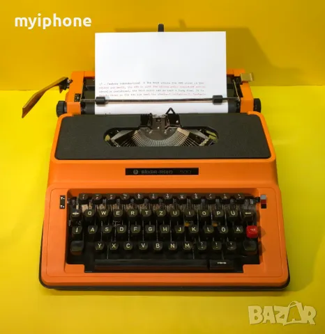 Пишеща Машина Silver-Reed 500 3 цвята Латиница нова лента топ състояние Made in Japan