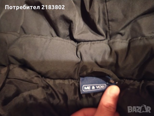 Дълго черно яке, снимка 4 - Детски якета и елеци - 28207681