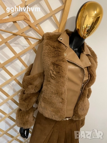 Кожено яке, снимка 2 - Якета - 51943311