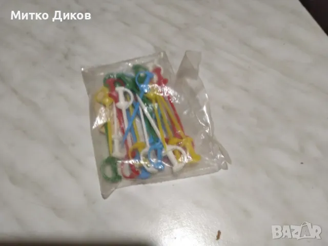 Саби пластмасови 7см 25 броя нови за коктейли-хапки шейкове и други