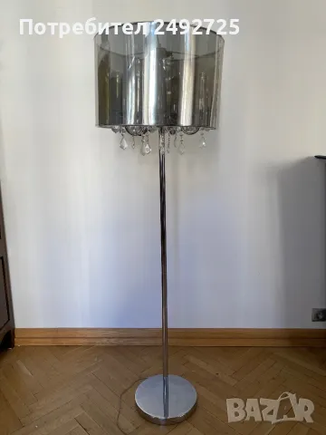 Лампион сребрист с кристали Италия 2 бр, снимка 2 - Лампиони - 48904881