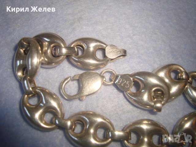 ПРЕКРАСНА МАРКОВА СРЕБЪРНА ВИНТИДЖ АРТ ГРИВНА СРЕБРО 925 РЕТРО ПЛЕТКА 27817, снимка 9 - Гривни - 38323324