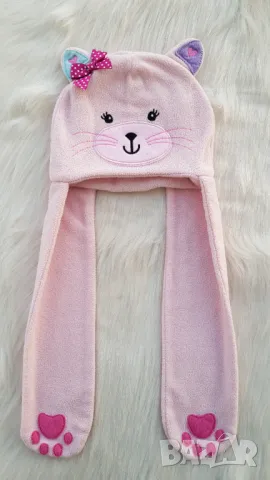 Бебешка шапка шалче 2в1  размер 6-12 месеца , снимка 8 - Бебешки шапки - 47785151